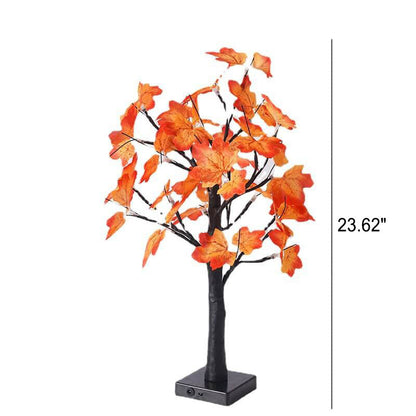 Halloween Tree Light Pumpkin Bats Simulation Tree Light USB Battery Decoration Table Lamp