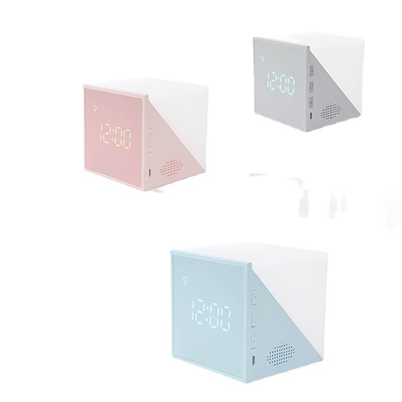 Creative Rubik's Cube Clock Led Night Light USB Smart Table Lamp