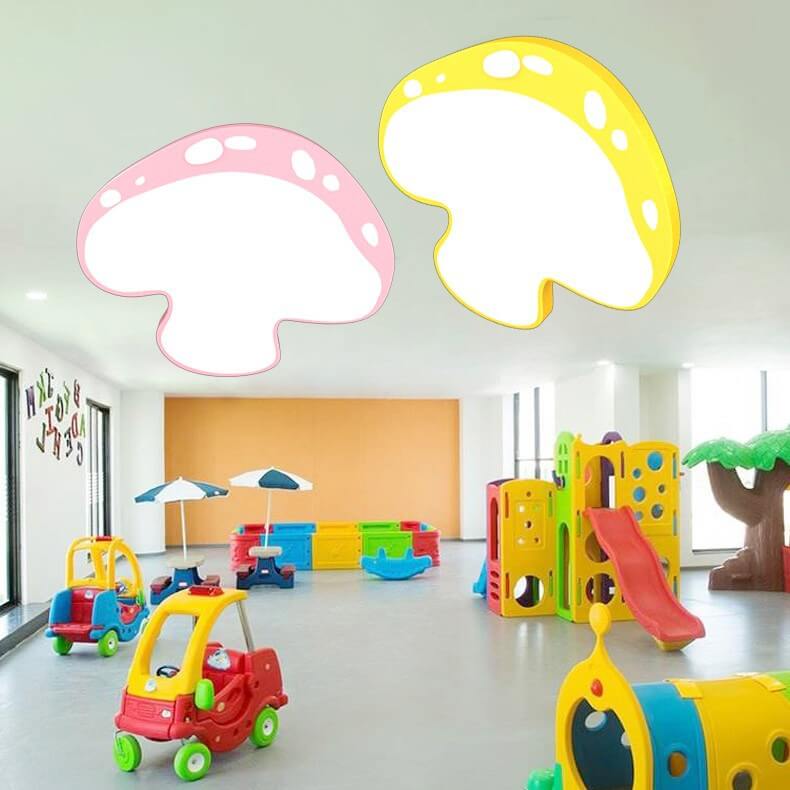Creative Cartoon Mushroom Shape Kids LED Flush Mount Ceiling Light