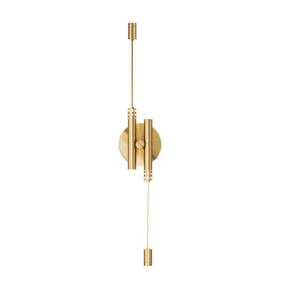 Modern Light Luxury Cylindrical All-copper LED Wall Sconce Lamp