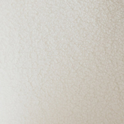 Contemporary Creative Round Flower Lambswool Fabric Metal Vanity Stool Backrest For Bedroom