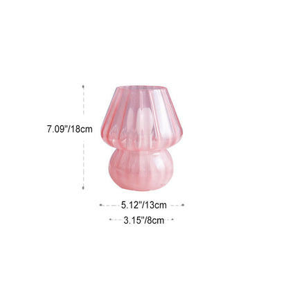 Modern Simplicity Glass Mushroom 1-Light Table Lamp For Bedroom