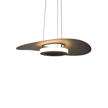مصباح LED معلق على شكل قبعة من الألومنيوم بتصميم عصري بسيط