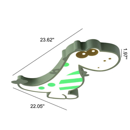 Cartoon Creative Dinosaur LED Flush Mount Ceiling Light