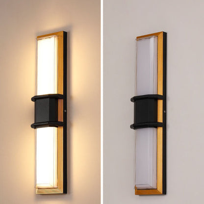 Contemporary Industrial Aluminum Cubic Acrylic Shade LED Waterproof Wall Sconce Lamp For Garden