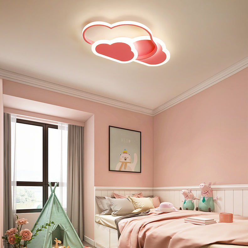 Creative Color Cloud Aluminum LED Flush Mount Ceiling Light
