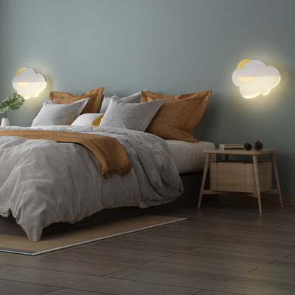 مصباح حائط LED على شكل سحابة من الأكريليك من فن الآرت ديكو الحديث لغرفة النوم 