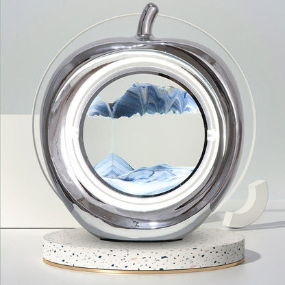 Creative Apple Quicksand Painting Decorative Ambient LED Table Lamp