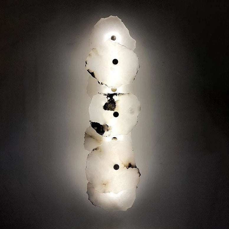 مصباح حائط LED مستطيل الشكل من الحديد اللوسيت بتصميم صيني حديث وبسيط 