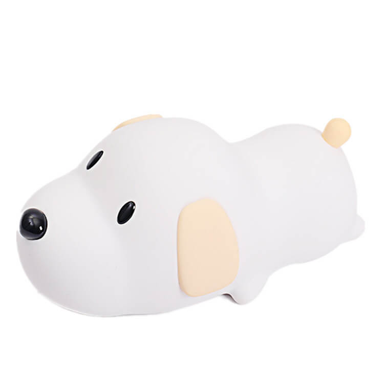 Cartoon Dumb Dog Silicone LED Pat Night Light Table Lamp