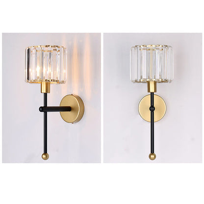 Vintage Light Luxury Crystal Bird 1-Light Wall Sconce Lamp