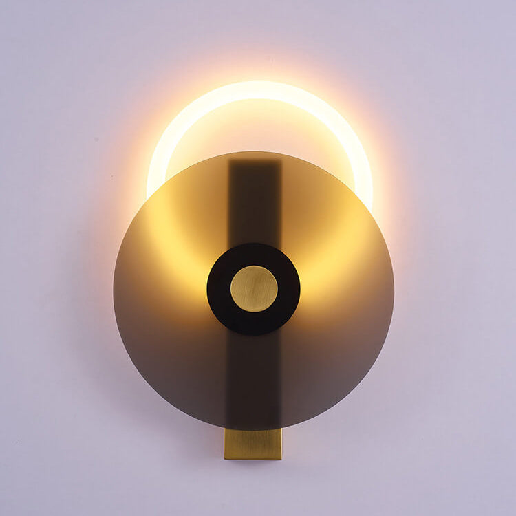 モダンなカラーの明るいアクリル製ラウンドLEDウォールスコンスランプ