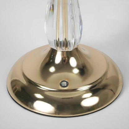 Contemporary Nordic Iron Glass Dome Streak 1-Light Table Lamp For Bedside