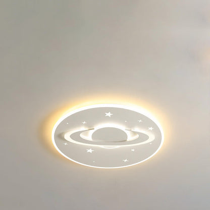 Creative Cartoon Planet Star LED Round Flush Mount Ceiling Light