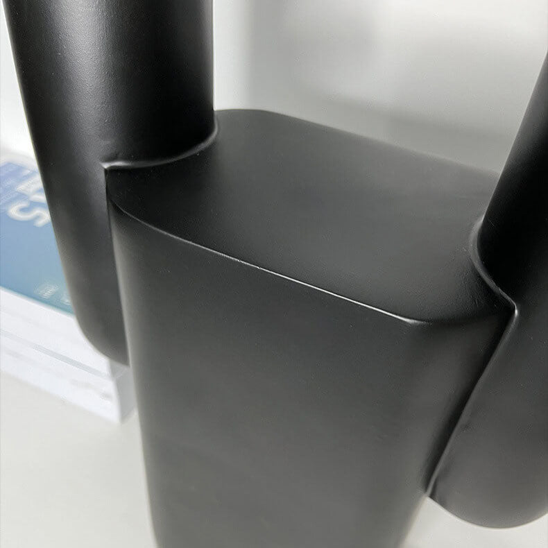 Modern Light Luxury Double-Headed Ball Resin Base 1-Light Table Lamp