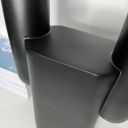 Modern Light Luxury Double-Headed Ball Resin Base 1-Light Table Lamp