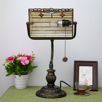 Traditional Tiffany Angel Wings Stained Glass Resin Iron 1-Light Table Lamp For Living Room