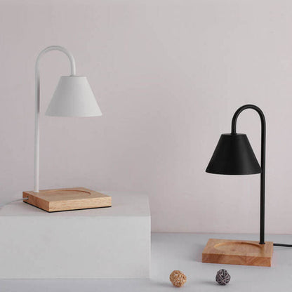 Nordic Solid Marble Base Cone 1-Light Melting Wax Table Lamp