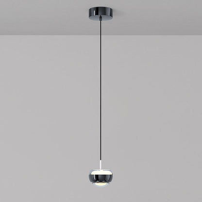 Modern Simplicity Iron Aluminum Semicircle LED Pendant Light For Living Room
