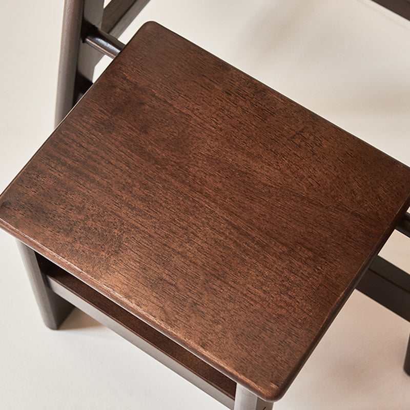 Moderner minimalistischer rechteckiger Barhocker aus Holz mit Fußstütze, ohne Rückenlehne und Armlehnen für das Esszimmer 