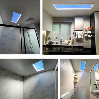 Modern Smart Blue Sky Aluminum LED Flush Mount Ceiling Light