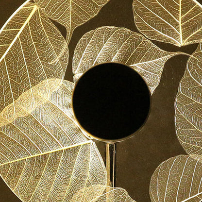 Modern Acrylic Creative Leaf Pattern Design LED Ambient Night Light Table Lamp