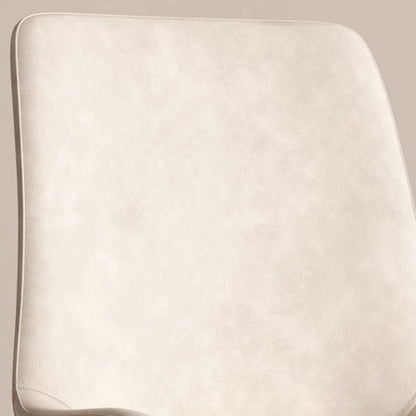 Contemporary Scandinavian PU Leather Carbon Steel Sponge Square Curved Dinining Chair Backrest For Dining Room