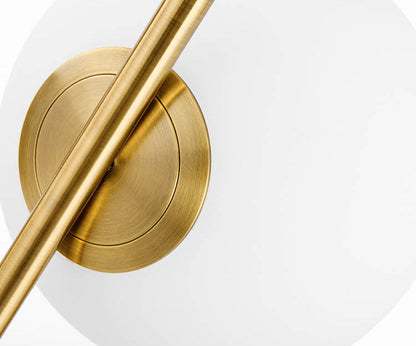 Nordic Minimalist Frosted Glass Ball Marble Base 1-Light Table Lamp