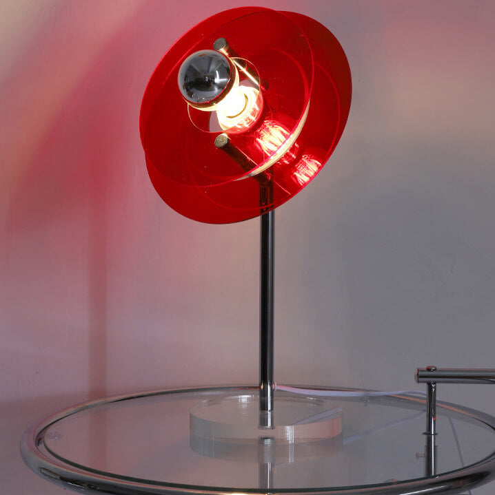 Modern Acrylic Space Saucer Design 1-Light Table Lamp