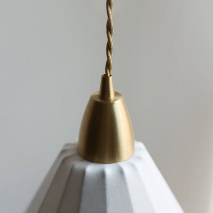 Japanese Minimalist Silk Dome 1-Light Pendant Light