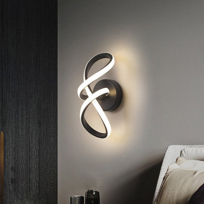 مصباح حائط LED معدني من الأكريليك بتصميم عصري بسيط لغرفة المعيشة 