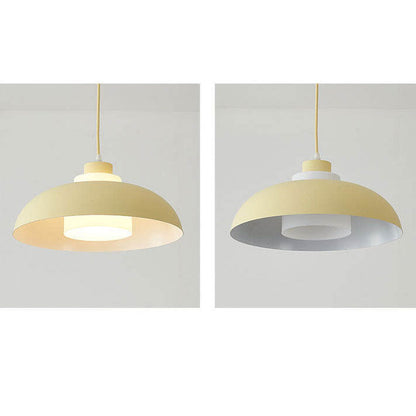 Modern Solid Color Macaron Acrylic Aluminum 1-Light Pendant Light