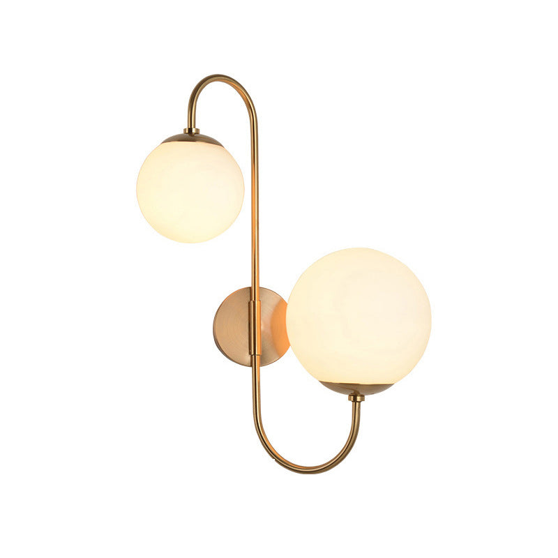 Creative Industrial Magic Bean Glass 2-Light Wall Sconce Lamp