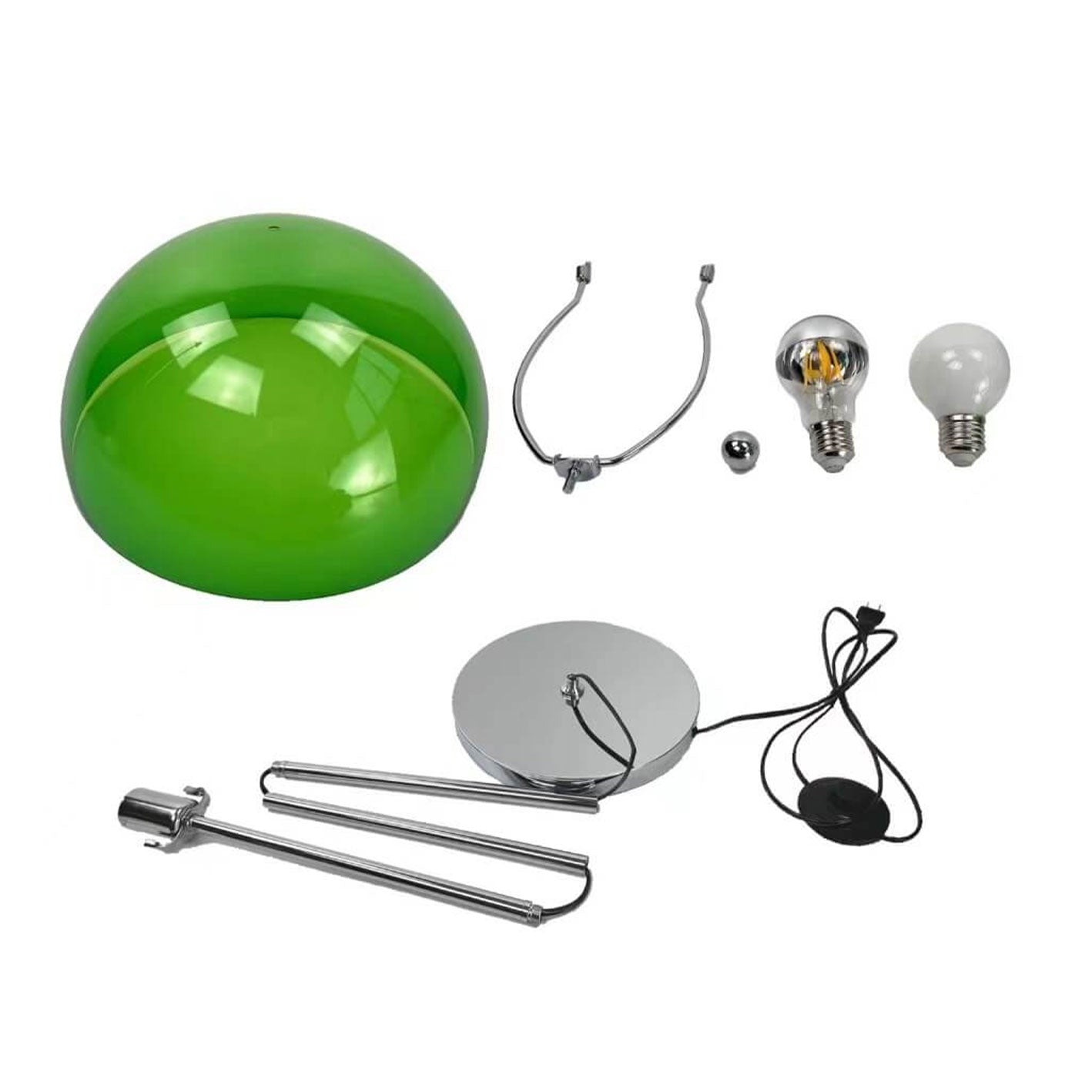 Creative Retro Acrylic Mushroom Design 1-Light Standing Floor Lamp