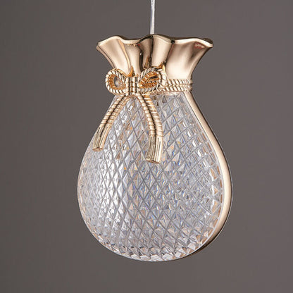Nordic Light Luxury Transparent Iron LED Pendant Light