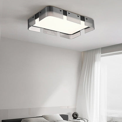 Contemporary Simplicity Ultra-thin Acrylic Rectangular Shade LED Flush Mount Ceiling Light For Bedroom