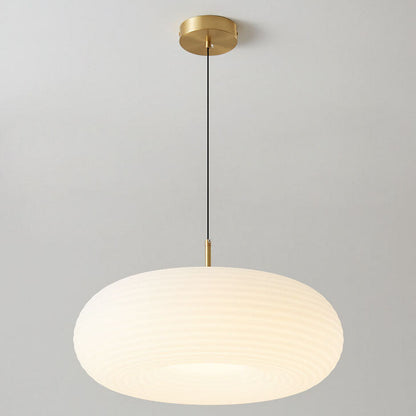 Modern Cream Style Apple All-Copper LED Pendant Light