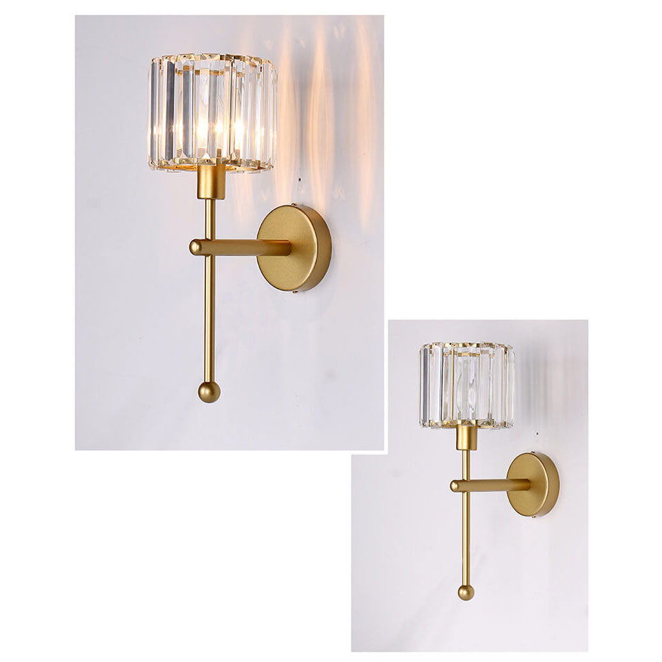 Vintage Light Luxury Crystal Bird 1-Light Wall Sconce Lamp