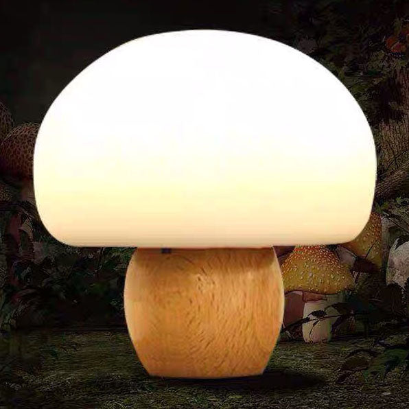 Modern Creative Mushroom Color-changing Log Silicone Pat Night Light Table Lamp