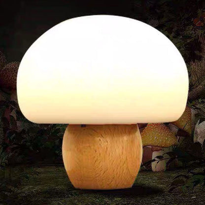 Modern Creative Mushroom Color-changing Log Silicone Pat Night Light Table Lamp