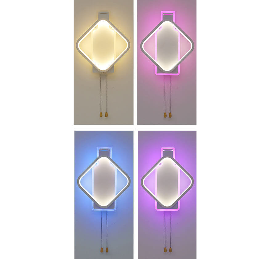 مصباح حائط LED مربع ملون إبداعي حديث 