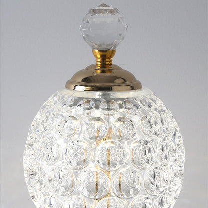 Modern Creative Pineapple Metal Acrylic USB LED Table Lamp For Bedroom