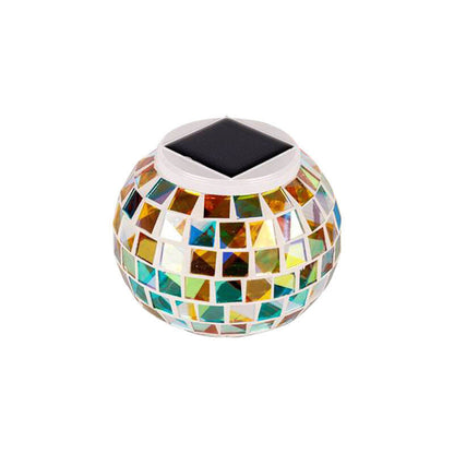 Tiffany Solar Waterproof ABS Mosaic Outdoor LED Lawn Light
