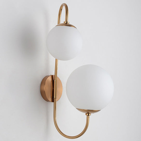 Creative Industrial Magic Bean Glass 2-Light Wall Sconce Lamp