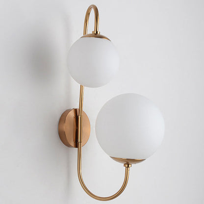 Creative Industrial Magic Bean Glass 2-Light Wall Sconce Lamp