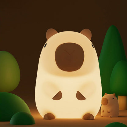 Contemporary Creative Guinea Pig Silicone PC ABS LED Table Lamp For Bedroom