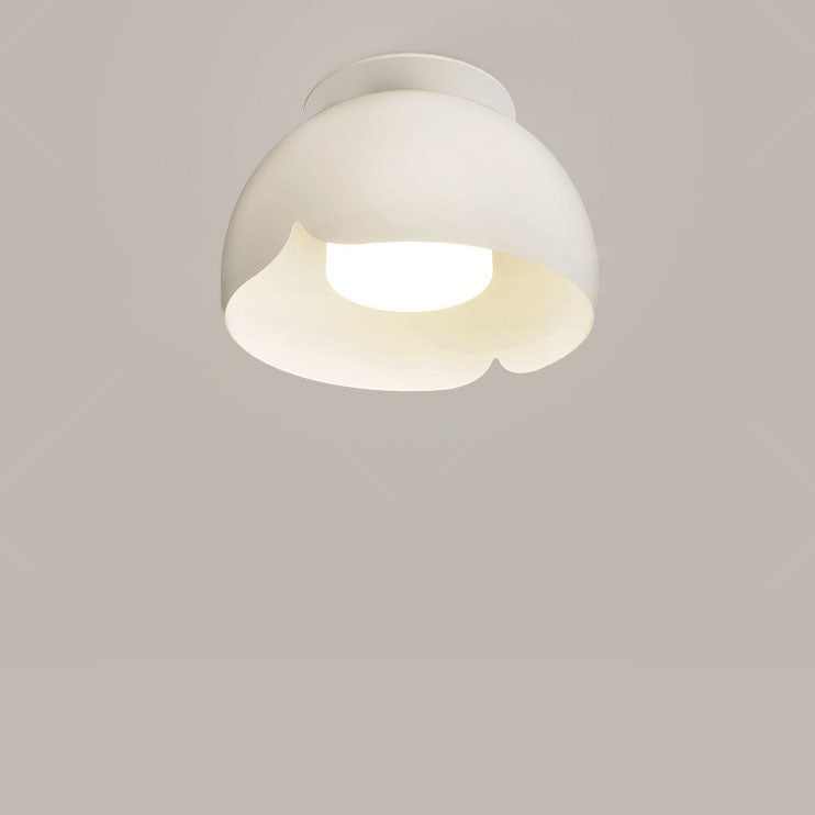 Modern Minimalist Pure White Iron LED Wall Sconce Lamp Flush Mount Lighting
