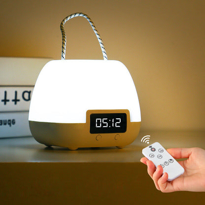Creative Portable Clock LED Night Light Table Lamp