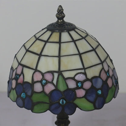 Creative Retro Tiffany Glass Shade 1-Light Table Lamp