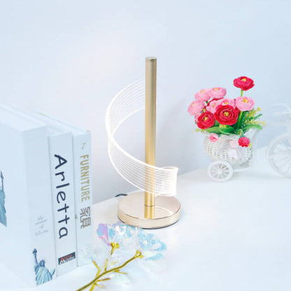 Modern Light Luxury Acrylic Curve LED Table Lamp